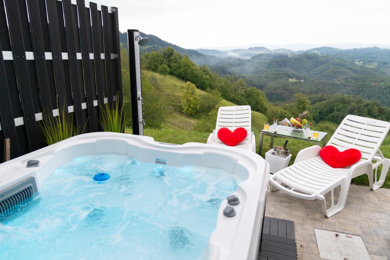 Tanja S Holiday Home In Nature With Sauna And Hot Tub Gorica pri Slivnici Exterior foto